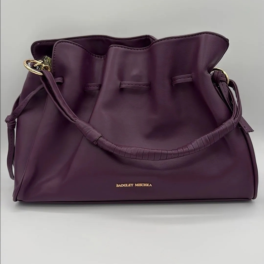 Badgley Mischka Rich Purple Shoulder Bag